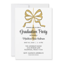 Moderne afstudeerkwast en strik goud