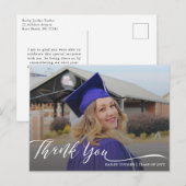 Moderne Afstudeerscriptie Bedankt Briefkaart (Voorkant / Achterkant)