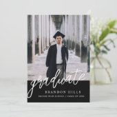 Moderne Afstudeeruitnodiging 2025, Afstuderen Kaart (Staand voorkant)