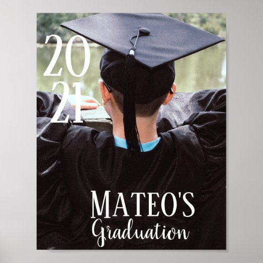 Moderne Afstuderen 2021 Foto Poster (Voorkant)