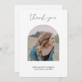 Moderne Afstuderen 2 Fotobedekking Dank u (Voorkant / Achterkant)