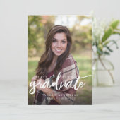 Moderne Afstuderen aan Universiteit of Middelbare  Aankondiging (Staand voorkant)