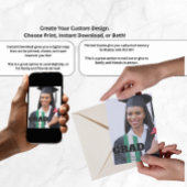 Moderne Afstuderen Aankondiging Fotosjabloon