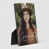 Moderne Afstuderen Afstuderen van het Witte Manusc Fotoplaat (Zijkant)