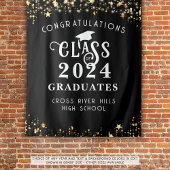 Moderne Afstuderen Class Year Congraps Backdrop Wandkleed