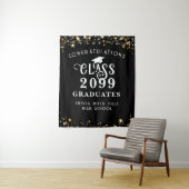 Moderne Afstuderen Class Year Congraps Backdrop Wandkleed (In situ)