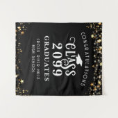 Moderne Afstuderen Class Year Congraps Backdrop Wandkleed (Voorkant (horizontaal))