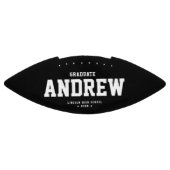 Moderne Afstuderen Cool Black en White Trendy American Football (Paneel)