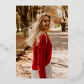 Moderne Afstuderen foto Afstuderen aankondiging FO (Achterkant)