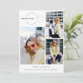 Moderne Afstuderen Foto Collage 2021 Aankondiging (Staand voorkant)