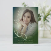 Moderne Afstuderen foto Elegant Script Calligraphy (Staand voorkant)