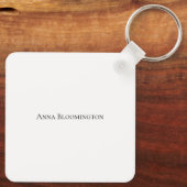 Moderne Afstuderen Foto Keepsake Sleutelhanger (Achterkant)
