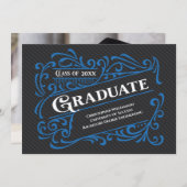 Moderne  Afstuderen Foto School Kaart (Voorkant / Achterkant)