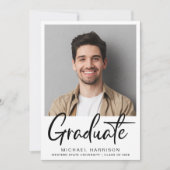 Moderne Afstuderen Foto Script Aankondiging (Voorkant)