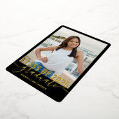 Moderne Afstuderen Fotoklas van 2025 Folie Uitnodiging (Gedraaid)