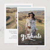 Moderne Afstuderen foto's Afstuderen Aankondiging (Voorkant / Achterkant)