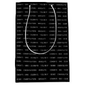 Moderne Afstuderen Gift Bag Medium Cadeauzakje (Voorkant)