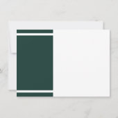 Moderne Afstuderen Green and White Afstudeerder Pa Kaart (Achterkant)