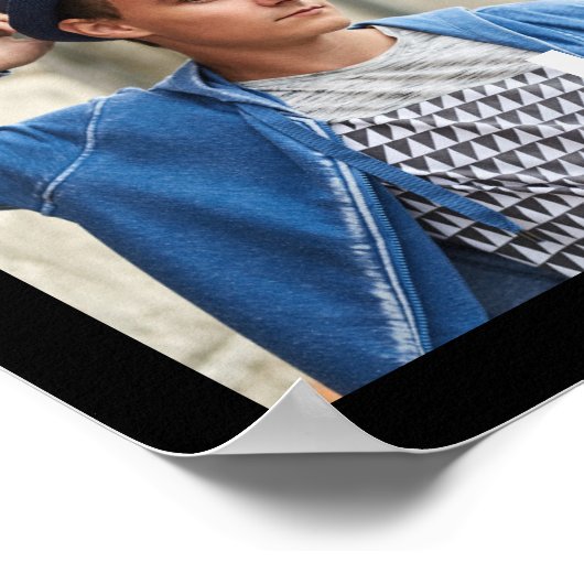 Moderne Afstuderen klasse Jaar 8 Fotocollage Naam Poster (Hoek)