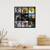 Moderne Afstuderen klasse Jaar 8 Fotocollage Naam Poster (Keuken)