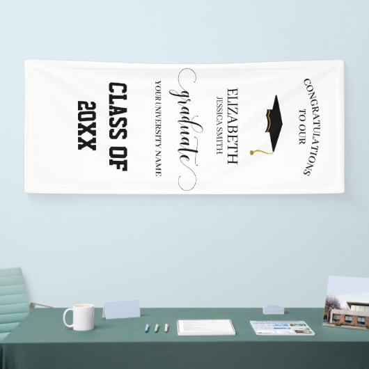 Moderne Afstuderen klasse van 20XX Afstuderen deur Spandoek (Beurs)