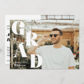 Moderne Afstuderen kondiging Afstudeerder (Voorkant / Achterkant)