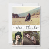 Moderne Afstuderen liefde en Bedankt script foto's (Voorkant)