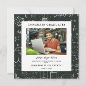 Moderne Afstuderen mathematische achtergrondelemen Kaart (Voorkant)