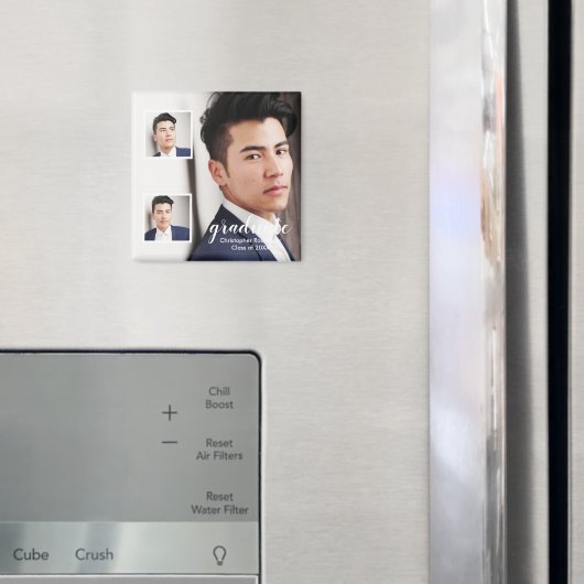 Moderne afstuderen met 3 foto's magneet (Insitu (Koelkast))