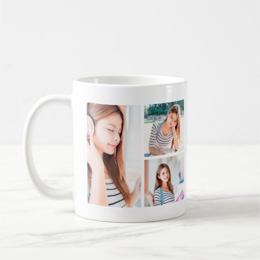 Moderne Afstuderen Photo Collage Class of 2022 Nam Koffiemok (Links)