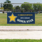 Moderne Afstuderen Superster middelbare school Spandoek (Insitu)