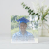 Moderne Afstuderen Typografie Foto Aankondiging (Staand voorkant)