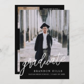 Moderne Afstuderen Uitnodiging 2025, Afstuderen (Voorkant / Achterkant)