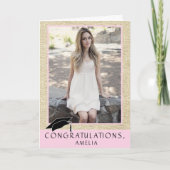 Moderne Afstuderen van felicitaties  Foto Kaart (Voorkant)