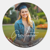Moderne Afstuderen van het Manuscript van de Calli Ronde Sticker (Voorkant)