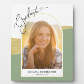 Moderne Afstuderen voor arcering foto's Groen & Go Fotoplaat (Voorkant)