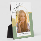 Moderne Afstuderen voor arcering foto's Groen & Go Fotoplaat (Zijkant)