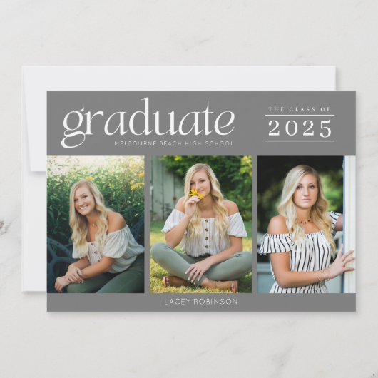 Moderne Afstuderen voor drie foto's op de middelba (Voorkant)