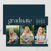 Moderne Afstuderen voor drie foto's op de middelba (Voorkant / Achterkant)