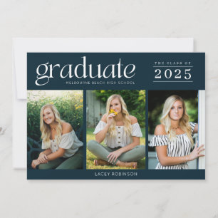 Moderne Afstuderen voor drie foto's op de middelba