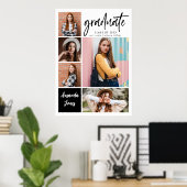 Moderne Afstuderen voor fotocollage Poster (Thuiskantoor)