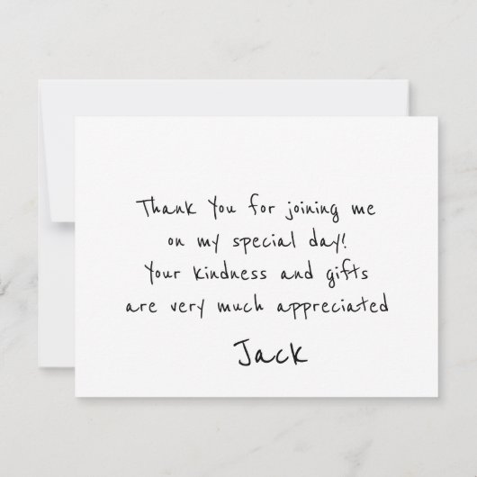 Moderne Afstuderen voor handschrift - Hartelijk da (Achterkant)