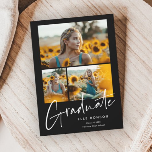 Moderne Afstuderen voor het verzamelen van foto's Aankondiging