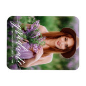 Moderne Afstuderen voor kalligrafie Foto Magneet (Horizontaal)