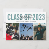 Moderne Afstuderen voor middelbaar fotocollage Aankondiging (Voorkant)