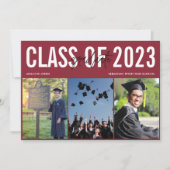 Moderne Afstuderen voor middelbaar fotocollage Aankondiging (Voorkant)