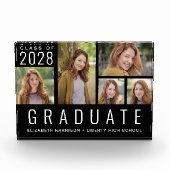 Moderne afstuderen zwart fotoblokken (Voorkant)