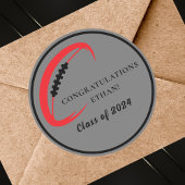 Moderne afstuderende atleet Gefeliciteerd Spandoek