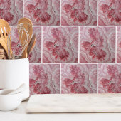 Moderne Agaat Marble Stone Pink Tegeltje