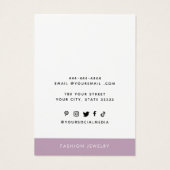 Moderne Ajoutez votre logo Collier Boucles d'oreil (Dos)